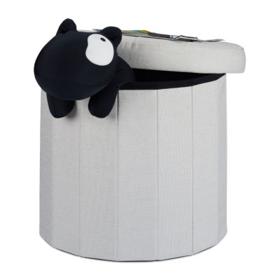 Pufa okrągła ze schowkiem